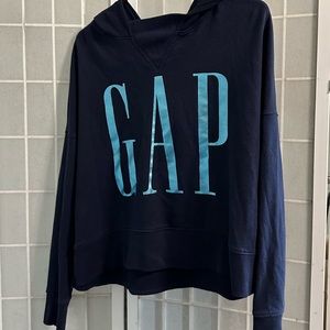 GAP blue hoodie with letters size S